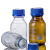 蓝盖试剂瓶透明丝口瓶带刻度实验室螺口棕色玻璃取样样品瓶1000ml 蓝盖【棕色】500ml