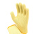 钢米F002 防割手套 耐磨加厚6级防割手套 工地车间玻璃切割作业防护手套10副 黄色