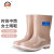 上海牌雨鞋女士中筒舒适PVC耐磨防滑防汛劳保工业防护耐腐蚀耐酸碱食品加工鞋SH559 卡其色 40