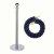 月桐（yuetong）圆球礼宾杆含麻绳 YT-D0378 含银色杆+金钩深蓝色麻绳 950×320×51mm 1套