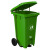 科力邦（Kelibang） 户外垃圾桶 大号环卫脚踏垃圾桶商用工业小区物业分类垃圾桶240升 KB1060 绿色