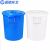 蓝鲸环卫 蓝色160L 大号加厚塑料水桶带盖圆桶储水桶大白桶蓝桶垃圾塑胶桶LJHW-9125