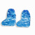 一次性塑料高筒防雨防水透明鞋套 蓝色加长防尘束口脚套定制200双一箱 蓝色 10丝，单只18克，50高（200只） 7天内发出
