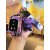 迪彦适用于JEEP吉普新牧马人钥匙套撒哈拉壳男士改装JK卢比肯JL越野汽 折叠两键彩色+紫色网红熊HD