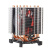 AVC6铜管热管cpu散热器1155 AMD2011针 X79台式机超静音风扇 1366 六热管 4线温控(3风扇 红灯)