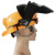 盛融乾 焊工专用护脸自动变光焊帽子电焊防护罩电焊面罩安全帽适配器配件 432X+【头灯】二代10张保护片