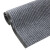 金固牢 KCzy-349 耐磨复合双条纹地垫 走廊防滑垫门垫地毯(定制款不退换) 烟灰色 1.6米宽*1米