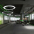 LED圆形圆环吊灯个性店铺大堂工业风圆圈工程环形吊灯 白框-直径700mm-64瓦