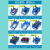 普达零件盒塑料盒子螺丝盒五金配件分类收纳盒物料盒货架五金工具盒 蓝色 P-0蓝155*107*74