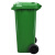 兰诗 XFS120A 大垃圾桶带盖户外垃圾桶120L绿色厨余垃圾 物业商用分类桶新国标款