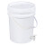 尚留鑫 手提塑料桶15L乳白色带龙头水桶加厚储水洗手桶