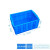 零件盒多格箱 塑料分格螺丝盒加厚多隔工具箱物料储物盒物料分类收纳盒分隔式周转箱带盖胶箱 加高单格箱410*280*190mm蓝色