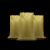 美奥帮 YM1059 黄色编织袋防水防汛蛇皮袋子沙土袋打包塑料编织袋 130*150cm