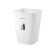 希万辉 北欧风正方形垃圾桶无盖办公室简约大口厨房分类垃圾桶ins风 6.4L白色