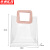 京洲实邦 pvc手提袋透明塑料伴手礼包装袋【粉色18*20*10cm竖版/10个】ZJ-4104