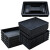 塑料防静电方盘长方形方盘加厚元件盒物料盒零件盒工具周转箱黑色胶盘 33号方盘270*270*34mm
