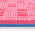 海斯迪克 跆拳道地垫 商场eva泡沫拼接地垫 红蓝-五道纹4.0cm厚 1*1米 HKxy-35