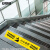 安赛瑞 台阶警示贴 禁止堆放 1H02244 不干胶+斜纹地板膜 50×10cm 5条装