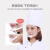 餐饮口罩塑料厨师口罩透明微笑食堂餐厅饭店口罩防雾防飞沫口水罩 10个