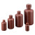 NIKKO试剂瓶HDPE塑料瓶大容量棕色瓶1L2L3L5L10L标准规格瓶耐酸碱 2L 小口