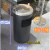 圆形果皮箱不锈钢垃圾桶酒店户外大堂立式方形带内桶卫生桶烟灰桶 厚度1mm黑色(3061) 带内桶