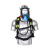 诚防众安正压式空气呼吸器自给式呼吸面罩消防应急抢险3C钢瓶碳纤维瓶配件 6.8L碳纤维瓶呼吸器一套（带收纳箱）