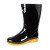 回力雨鞋男士中高筒防水雨鞋户外雨靴套鞋 HXL807 男女通用黑色中筒 45码
