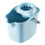 海斯迪克 hkd-39 清洁拖把桶塑料带提手加厚带轮拖布桶挤水桶耐用简易手动拖地桶 粉红色