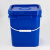 金诗洛 方形塑料水桶 10L蓝色 塑料桶涂料桶油漆桶清洁拖把桶 KT-179