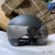 摩托车头盔碳纤维3认证电动车半盔男女通用防嗮四季透气卡其色 哑光黑色3C款 透明镜片