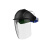 双屏式电焊面罩头戴式焊工氩弧焊全脸防冲击防烤脸透明焊帽 炫酷黑
