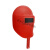 橙央恒百思定制适用于电焊面罩手持式半自动焊帽焊工氩弧焊烧焊防护脸 红色塑料普通手持