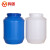 鸣固 酵素桶塑料桶 50L升公斤食品级带盖 100斤特厚水桶 蜂蜜桶 酿酒 50L蓝色方桶（加厚款）