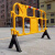 定制塑料铁马胶马护栏市政施工地移动围栏警示安全隔离栏道路适配 定制1600*1000-出口-黄色加适配