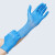英科医疗 一次性防护实验室防滑手套100只 高弹丁腈手套 蓝色XS码