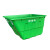 400L保洁车手推塑料环卫垃圾车大号户外垃圾桶市政物业垃圾清运车 白色桶体(配件)