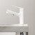 心海伽蓝白色面盆抽拉水龙头卫生间家用洗手盆抽拉式面盆水龙头131352W 白