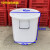 亚润 塑料桶圆桶塑料桶带盖胶桶加厚160升超大号 50#约装70斤水(有盖*白色)