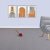 谋福（CNMF）办公室地毯 满铺客厅地毯 卧室防滑地垫(3米宽*1米长 米白色细条纹)