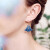LES NEREIDES蓝色斑点鳐鱼耳钉耳钉女夏小众简约设计感Manta新款 耳钉