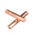 爵柔 T2紫铜棒实心红铜棒模具敲击铜电镀铜 接地铜棒 T2紫铜棒25mm(0.25米) 
