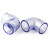 初构想（CHUGOUXIANG）透明PVC弯头 90度弯管直角塑料硬水管鱼缸管件20 25 40 50定制品 内径40mm