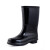 JSP| 雨鞋水鞋雨靴防水中筒塑胶套工作鞋 黑色中筒
