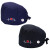 海斯迪克 HKQS-58 手术帽 棉加扣吸汗巾 心电图刺绣护士帽 印花包头帽医生帽 蓝色