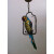 蒂凡尼彩色玻璃长尾巴鹦鹉鸟吊灯玄关阳台过道装饰灯酒吧咖啡厅灯 进宝