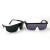冰禹 BYly-179 电焊眼镜 伸缩腿劳保防护护目镜 黑架灰镜片(12个装)