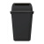 科力邦（Kelibang） 户外垃圾桶 大号40L分类垃圾桶弹盖市政环卫商用物业翻盖垃圾桶 灰黑 KB1057 其他垃圾