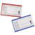 阿力牛 ABS108 磁性标签 仓库货架标识牌 标识物料卡 材料卡片  红色5*10cm特强磁