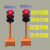 定制移动太阳能红绿灯警示灯十字路口道路施工指示灯箭头通信 3008B60型升降款 300四面