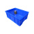 加厚塑料周转箱大号物流运输筐五金配件箱货架盒长方形工具收纳箱 32号带盖【500*355*270】蓝